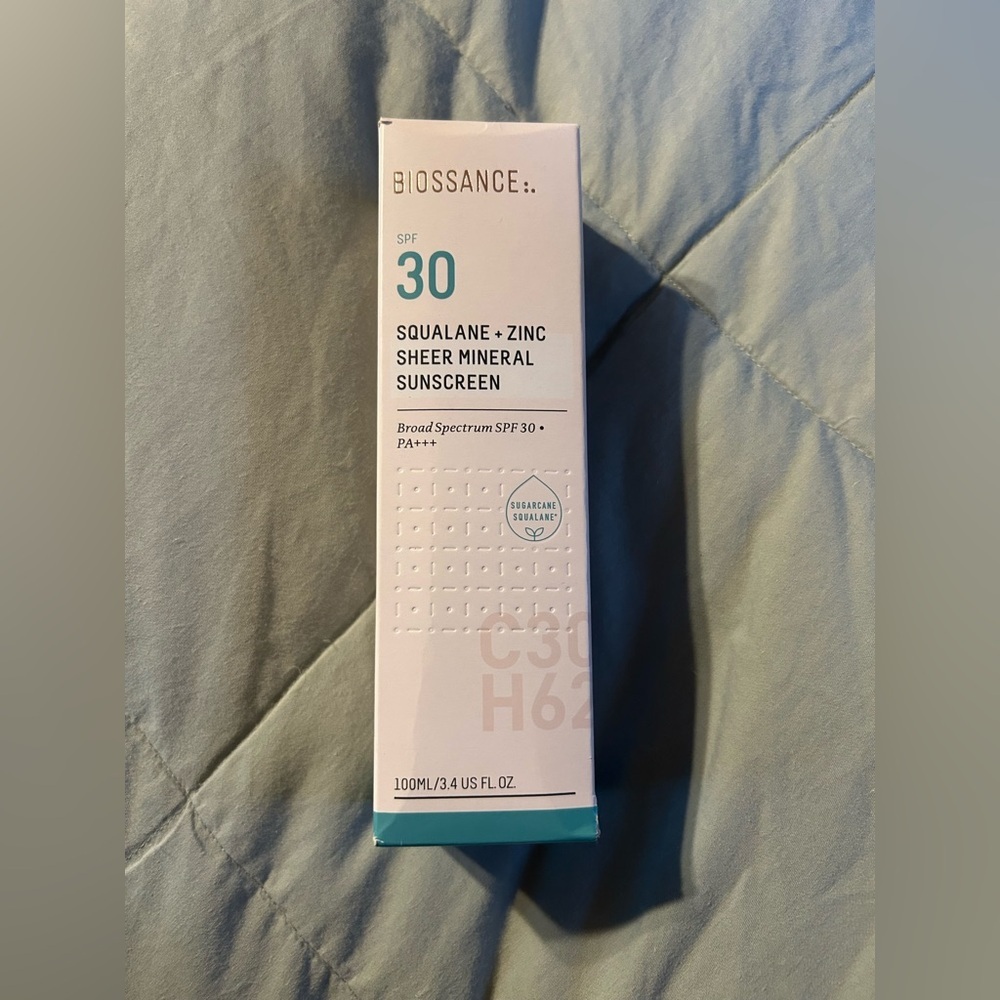 Biossance Squalane + Zinc Sheer Mineral Sunscreen Jumbo Size 100ml - Picture 3 of 6